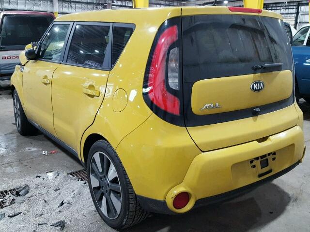 KNDJX3A54F7171264 - 2015 KIA SOUL ! YELLOW photo 3