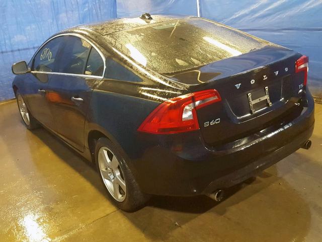 YV1612FH6D2184297 - 2013 VOLVO S60 T5 BLACK photo 3