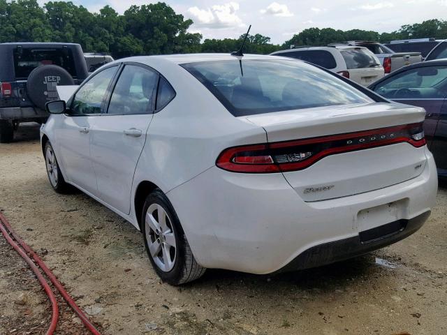 1C3CDFBB7GD689402 - 2016 DODGE DART SXT WHITE photo 3