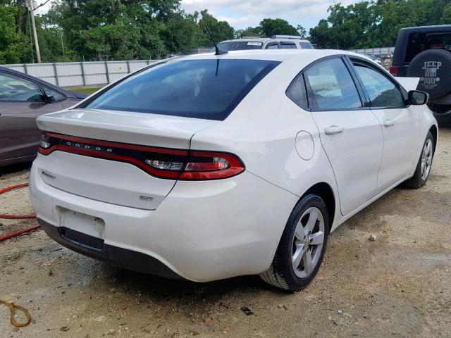 1C3CDFBB7GD689402 - 2016 DODGE DART SXT WHITE photo 4