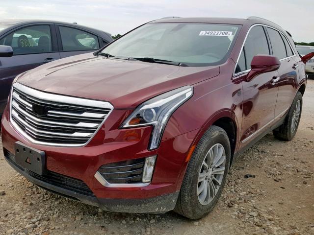 1GYKNBRS2HZ313269 - 2017 CADILLAC XT5 LUXURY RED photo 2