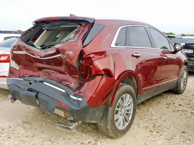 1GYKNBRS2HZ313269 - 2017 CADILLAC XT5 LUXURY RED photo 4