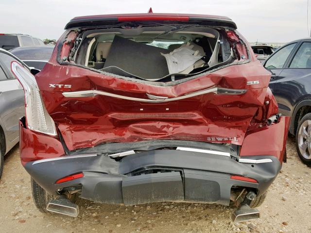 1GYKNBRS2HZ313269 - 2017 CADILLAC XT5 LUXURY RED photo 9