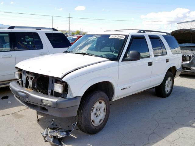 1GNDT13W5S2165281 - 1995 CHEVROLET BLAZER WHITE photo 2