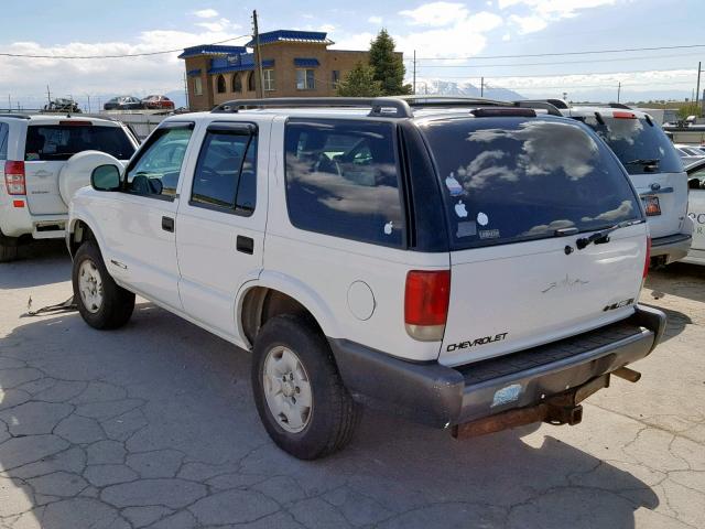 1GNDT13W5S2165281 - 1995 CHEVROLET BLAZER WHITE photo 3