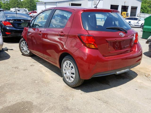 VNKKTUD33HA083111 - 2017 TOYOTA YARIS L MAROON photo 3