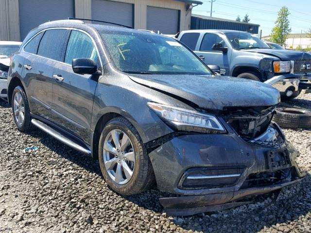 5FRYD4H93GB002109 - 2016 ACURA MDX ADVANC GRAY photo 1