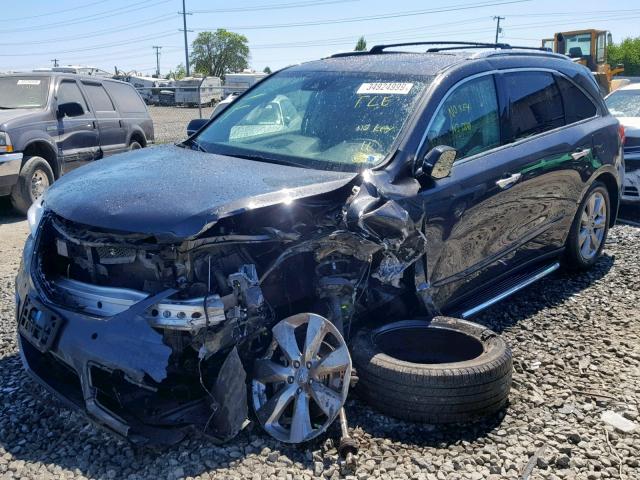 5FRYD4H93GB002109 - 2016 ACURA MDX ADVANC GRAY photo 2