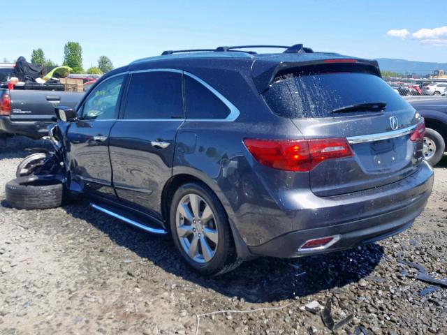 5FRYD4H93GB002109 - 2016 ACURA MDX ADVANC GRAY photo 3