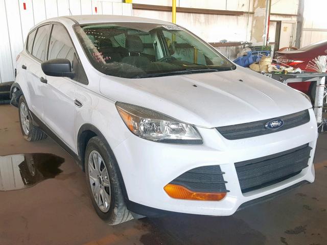 1FMCU0F71EUD17741 - 2014 FORD ESCAPE S WHITE photo 1