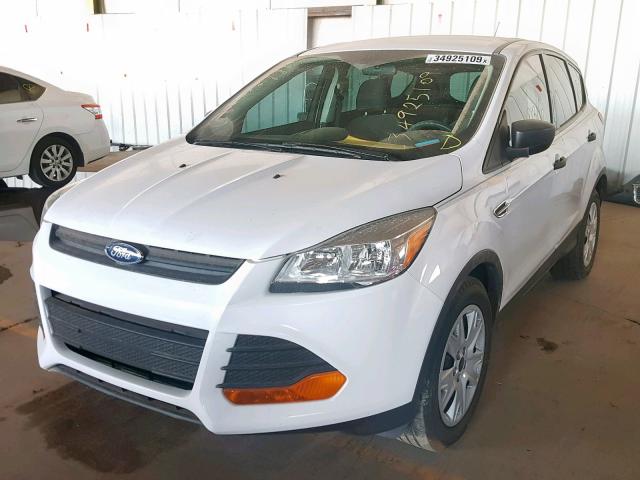 1FMCU0F71EUD17741 - 2014 FORD ESCAPE S WHITE photo 2