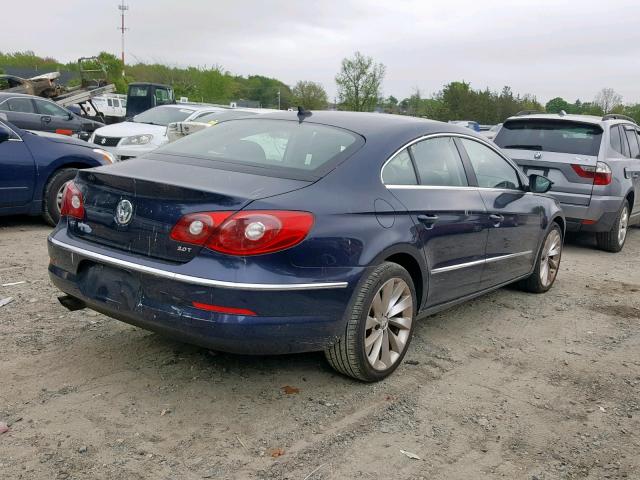 WVWHP7AN7CE512864 - 2012 VOLKSWAGEN CC LUXURY BLUE photo 4