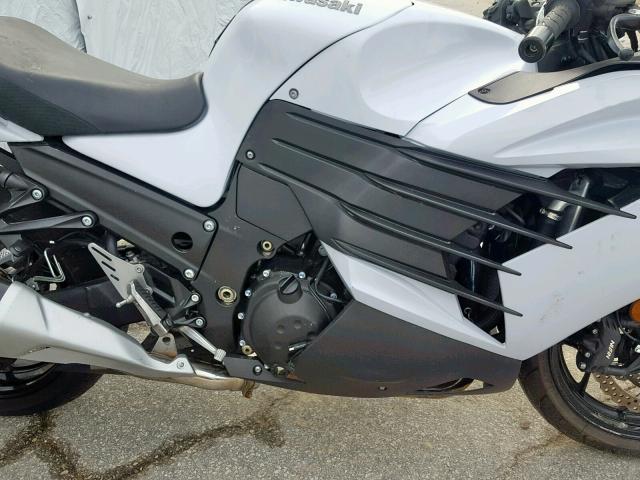 JKBZXNE16DA012614 - 2013 KAWASAKI ZX1400 E WHITE photo 7