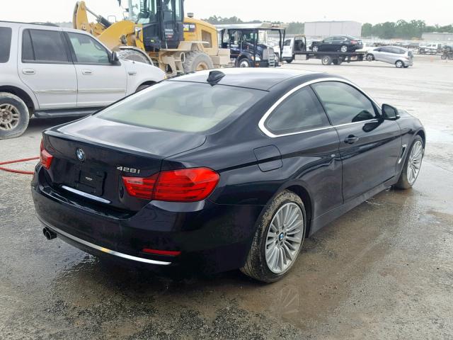 WBA3N3C59FK234395 - 2015 BMW 428 I BLACK photo 4