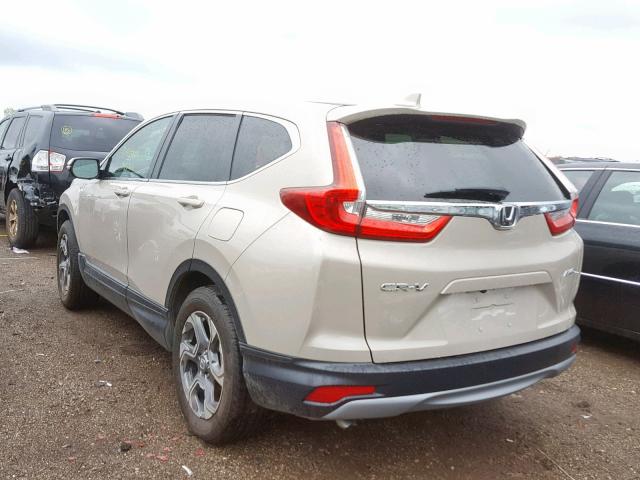 5J6RW2H85HL068908 - 2017 HONDA CR-V EXL BEIGE photo 3