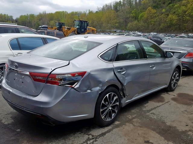 4T1BK1EB8JU282865 - 2018 TOYOTA AVALON XLE SILVER photo 4