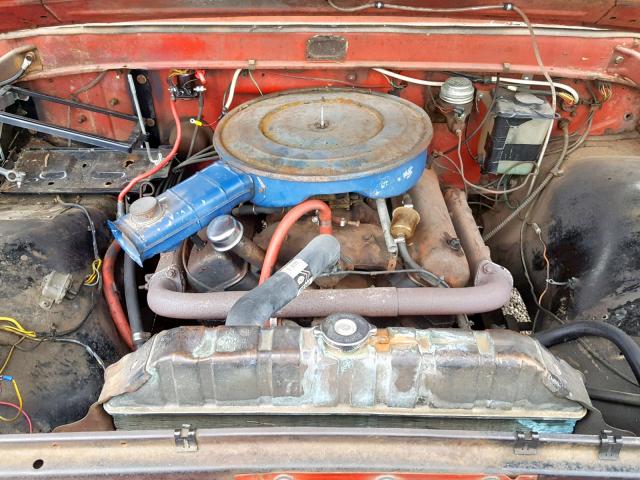 F10CR291187 - 1962 FORD F100 ORANGE photo 7