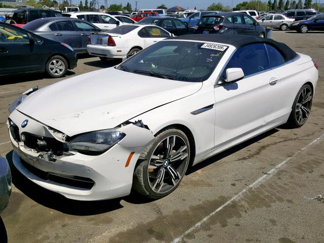 WBALZ3C51CDL72002 - 2012 BMW 650 I WHITE photo 2