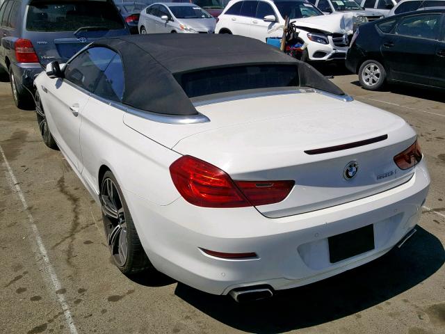 WBALZ3C51CDL72002 - 2012 BMW 650 I WHITE photo 3