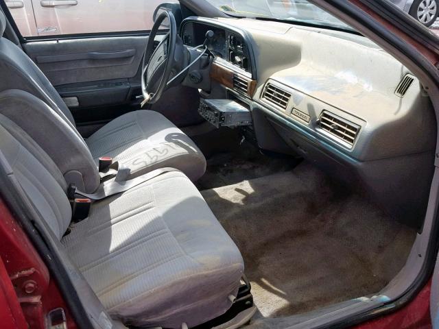 1FACP5741MG239414 - 1991 FORD TAURUS GL RED photo 5