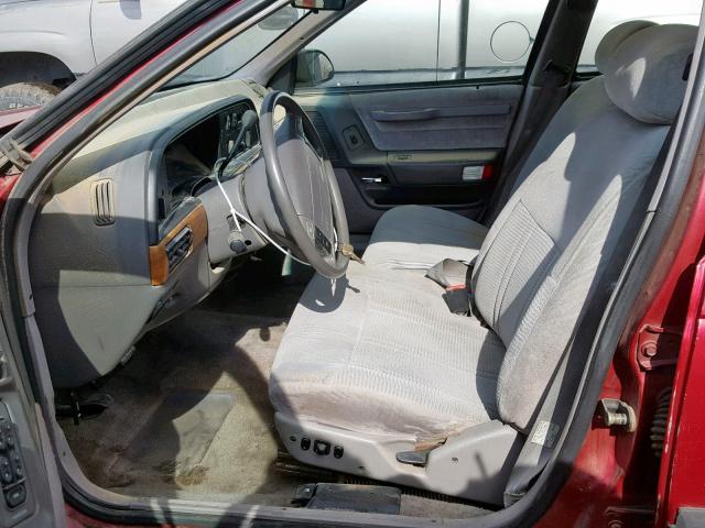 1FACP5741MG239414 - 1991 FORD TAURUS GL RED photo 6