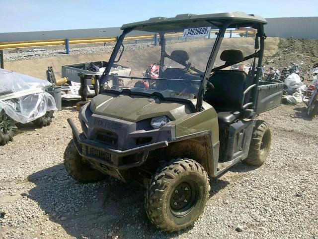 4XATH76A2E2550933 - 2014 POLARIS RANGER 800 GREEN photo 2