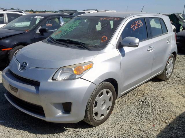 JTKKU10439J047108 - 2009 TOYOTA SCION XD GRAY photo 2