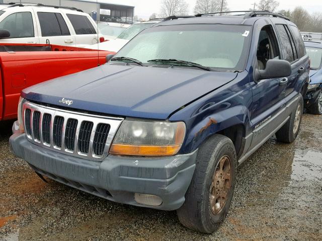 1J4GW48S4YC369880 - 2000 JEEP GRAND CHER BLUE photo 2