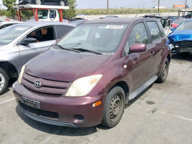 JTKKT624540045730 - 2004 TOYOTA SCION XA PURPLE photo 2