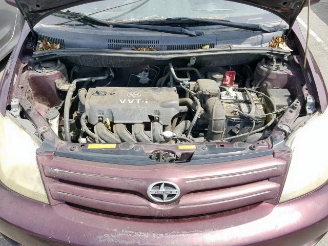 JTKKT624540045730 - 2004 TOYOTA SCION XA PURPLE photo 7