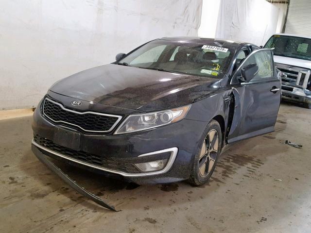 KNAGM4AD4B5000453 - 2011 KIA OPTIMA HYB BLACK photo 2