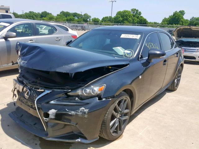 JTHCM1D2XG5005138 - 2016 LEXUS IS 300 BLACK photo 2