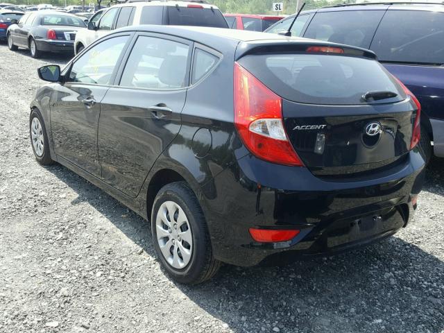 KMHCT5AE1GU272373 - 2016 HYUNDAI ACCENT SE BLACK photo 3