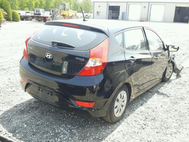 KMHCT5AE1GU272373 - 2016 HYUNDAI ACCENT SE BLACK photo 4