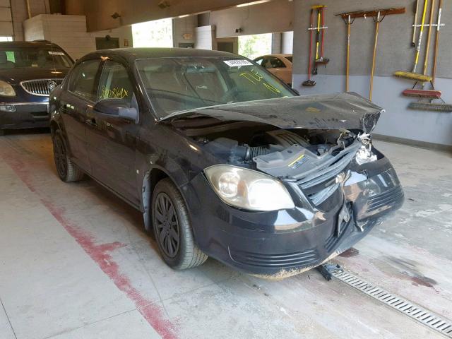 1G1AT58H697285237 - 2009 CHEVROLET COBALT LT BLACK photo 1