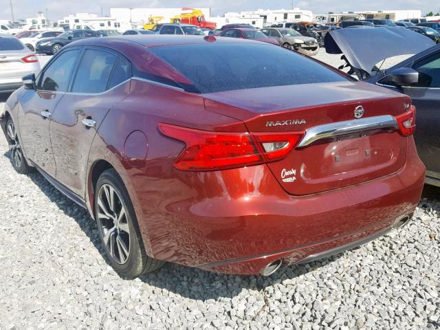 1N4AA6AP3HC375414 - 2017 NISSAN MAXIMA 3.5 RED photo 3