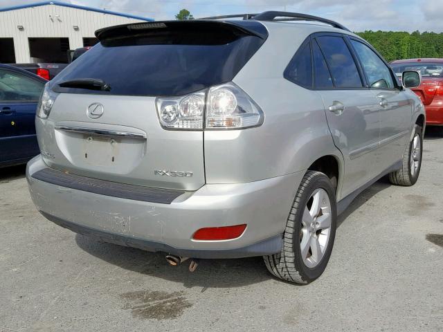 2T2GA31U15C041681 - 2005 LEXUS RX 330 SILVER photo 4