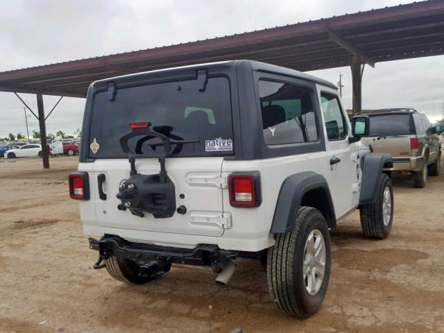 1C4GJXAN3KW542367 - 2019 JEEP WRANGLER S WHITE photo 4