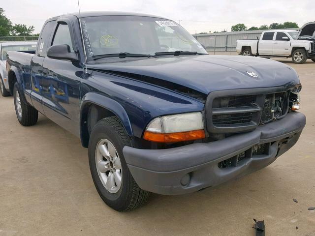 1D7HL12X53S247121 - 2003 DODGE DAKOTA SXT BLUE photo 1