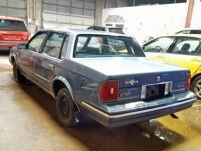 1G3AM19R4DD432752 - 1983 OLDSMOBILE CUTLASS CI BLUE photo 3