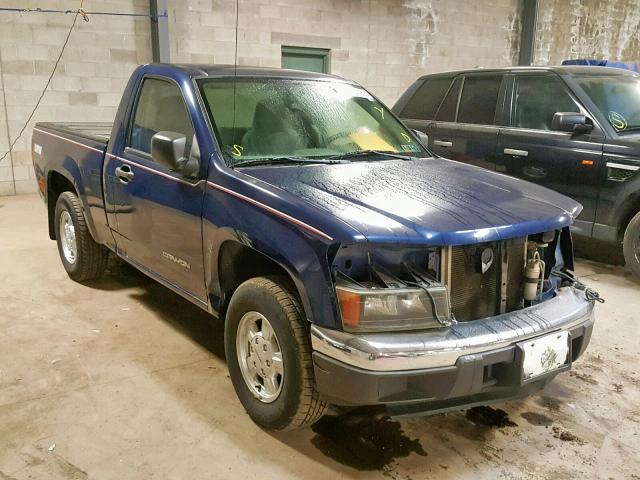 1GTCS146648131226 - 2004 GMC CANYON BLUE photo 1