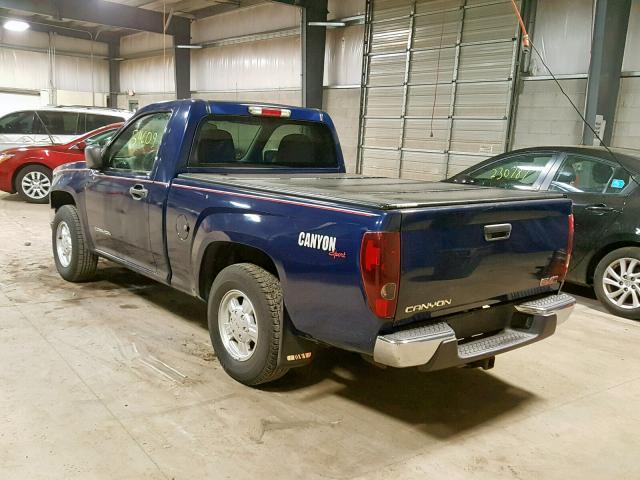 1GTCS146648131226 - 2004 GMC CANYON BLUE photo 3