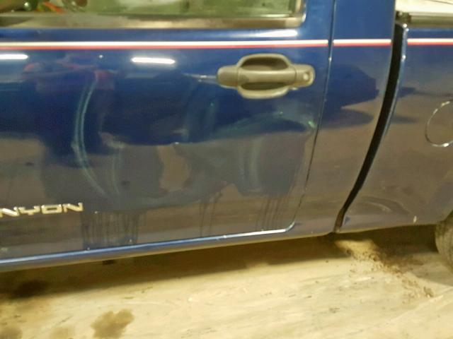 1GTCS146648131226 - 2004 GMC CANYON BLUE photo 9