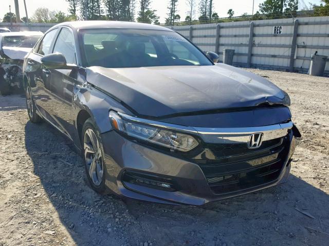 1HGCV1F55JA182119 - 2018 HONDA ACCORD EXL GRAY photo 1