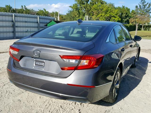 1HGCV1F55JA182119 - 2018 HONDA ACCORD EXL GRAY photo 4