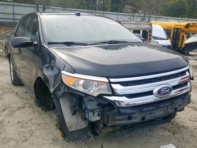 2FMDK4JC1DBA05879 - 2013 FORD EDGE SEL BLACK photo 1