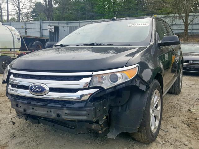 2FMDK4JC1DBA05879 - 2013 FORD EDGE SEL BLACK photo 2