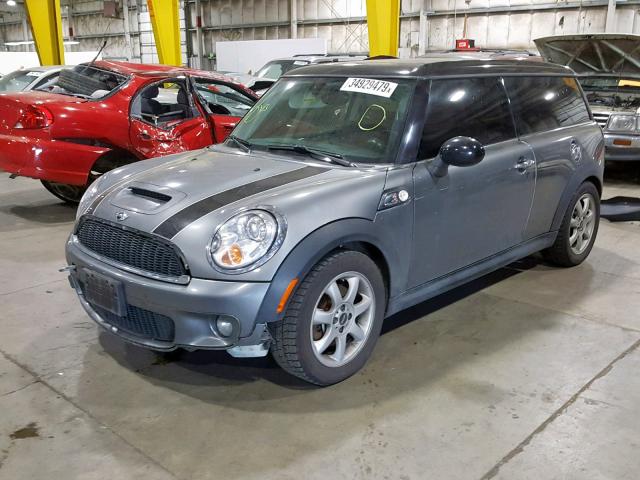 WMWMM33539TP72824 - 2009 MINI COOPER S C GRAY photo 2