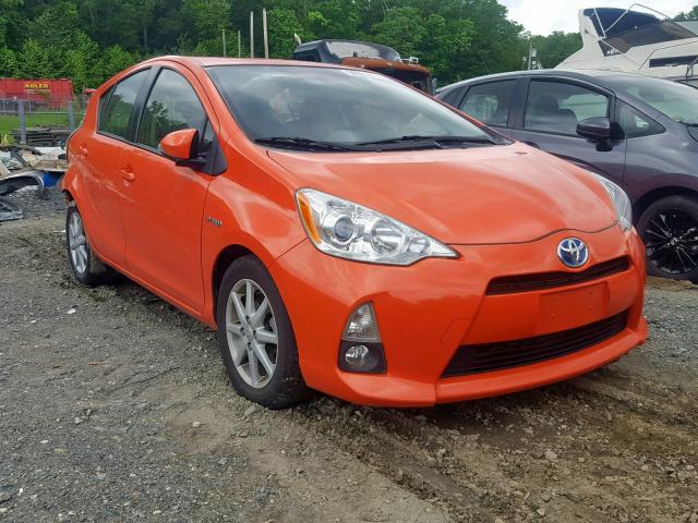 JTDKDTB38E1062740 - 2014 TOYOTA PRIUS C ORANGE photo 1