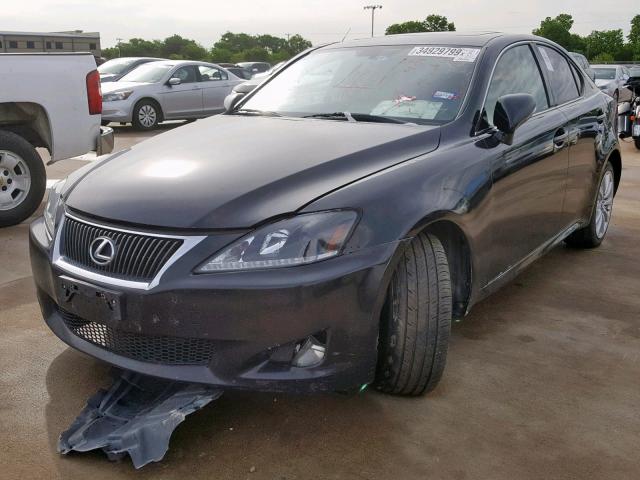 JTHCK262795031529 - 2009 LEXUS IS 250 BLACK photo 2